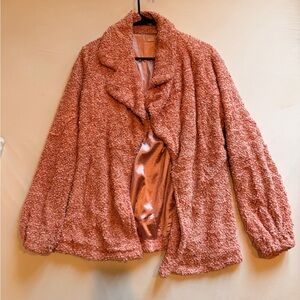 Hazel Pink Teddy Jacket